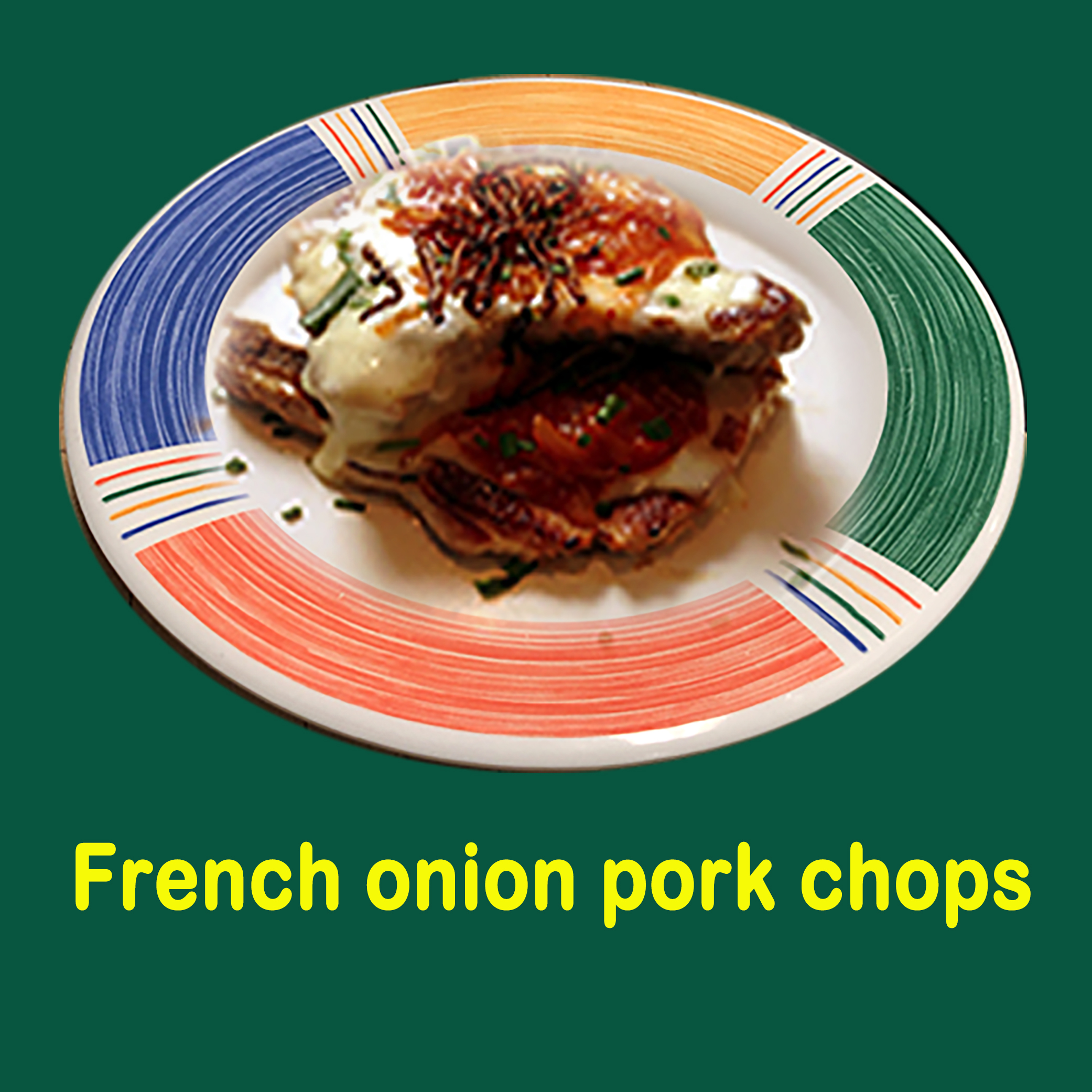 French onion pork chops